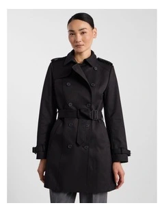 Eda Trench Coat in Black