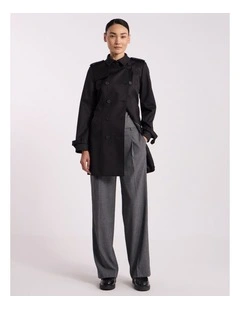 Eda Trench Coat in Black