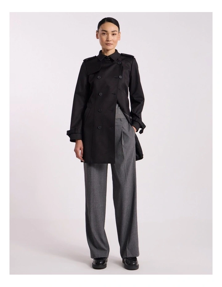Eda Trench Coat in Black image 1