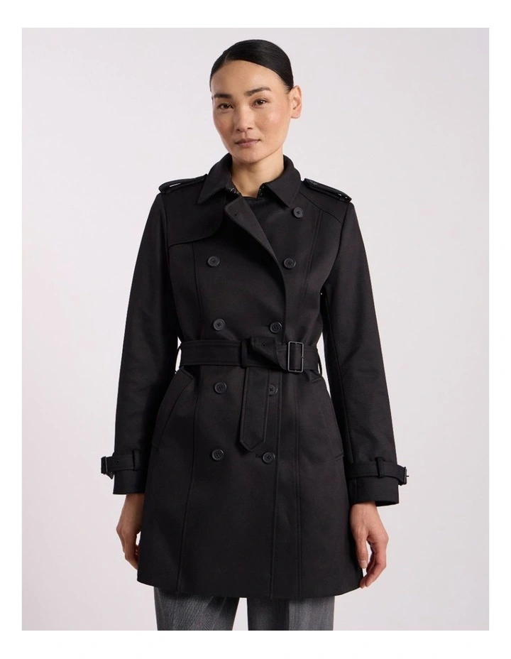 Eda Trench Coat in Black image 2
