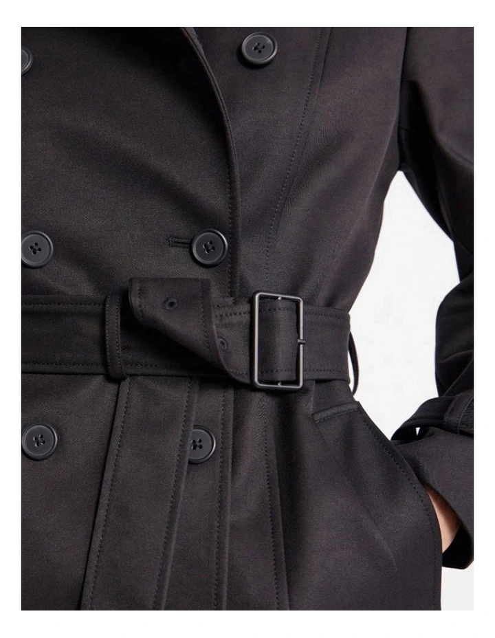 Eda Trench Coat in Black image 5