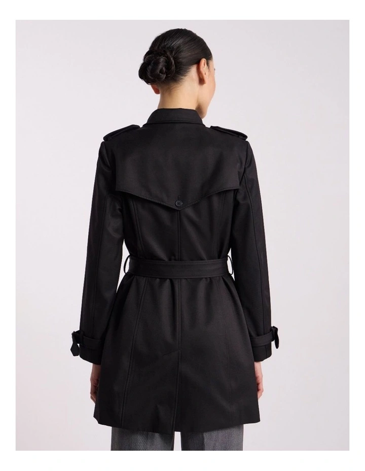 Eda Trench Coat in Black image 5