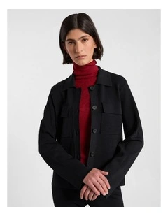 Laila Milano Knit Jacket in Black