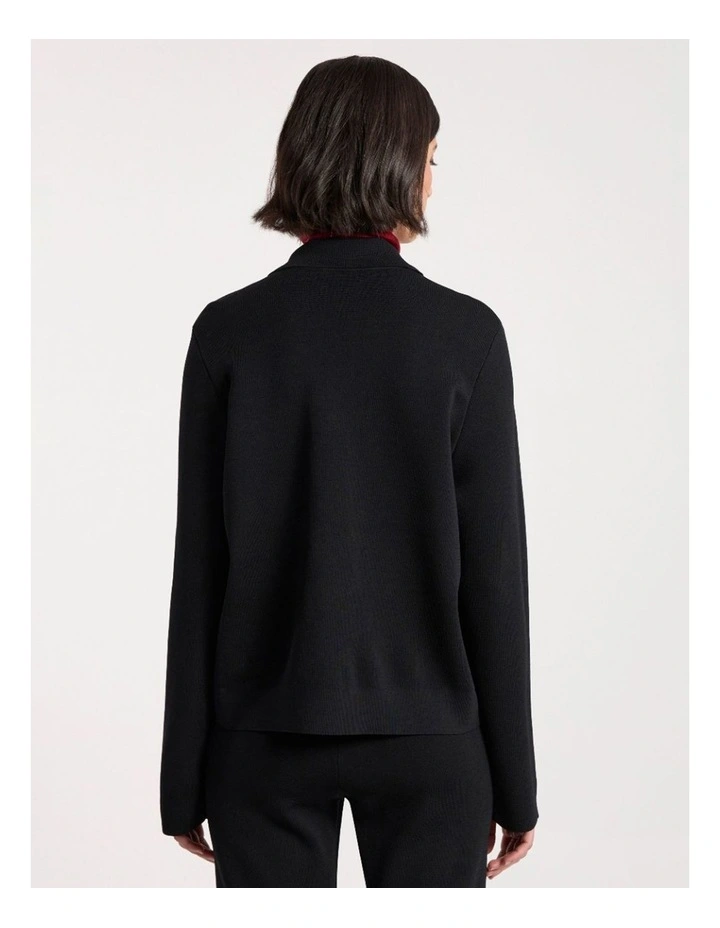 Laila Milano Knit Jacket in Black image 4