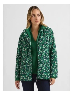 Camryn Reversible Anorak in Green Multi