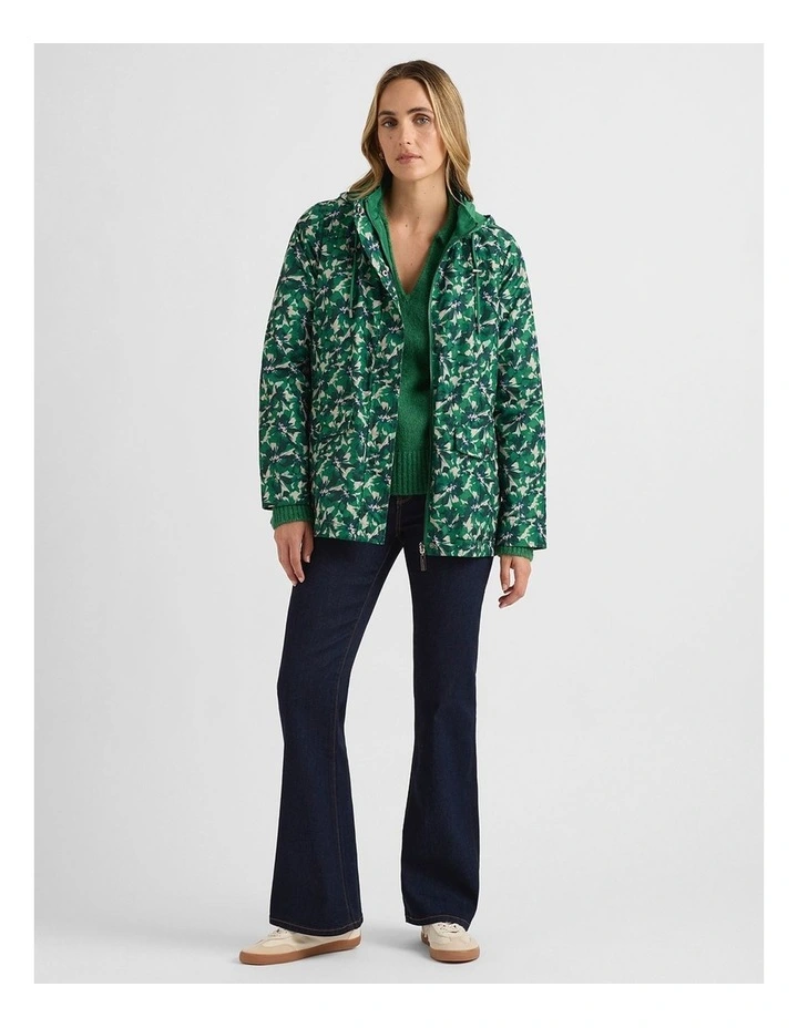 Camryn Reversible Anorak in Green Multi image 2