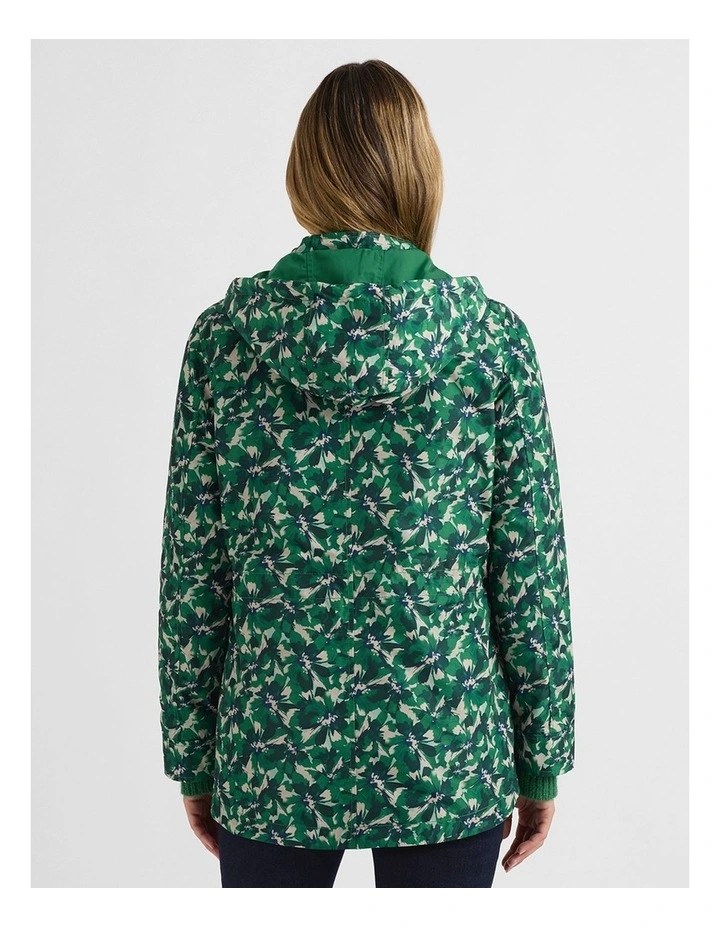 Camryn Reversible Anorak in Green Multi image 3