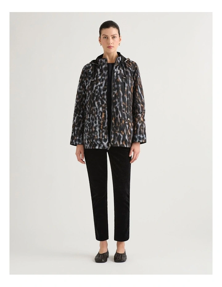 Camryn Reversible Anorak in Black Multi image 1