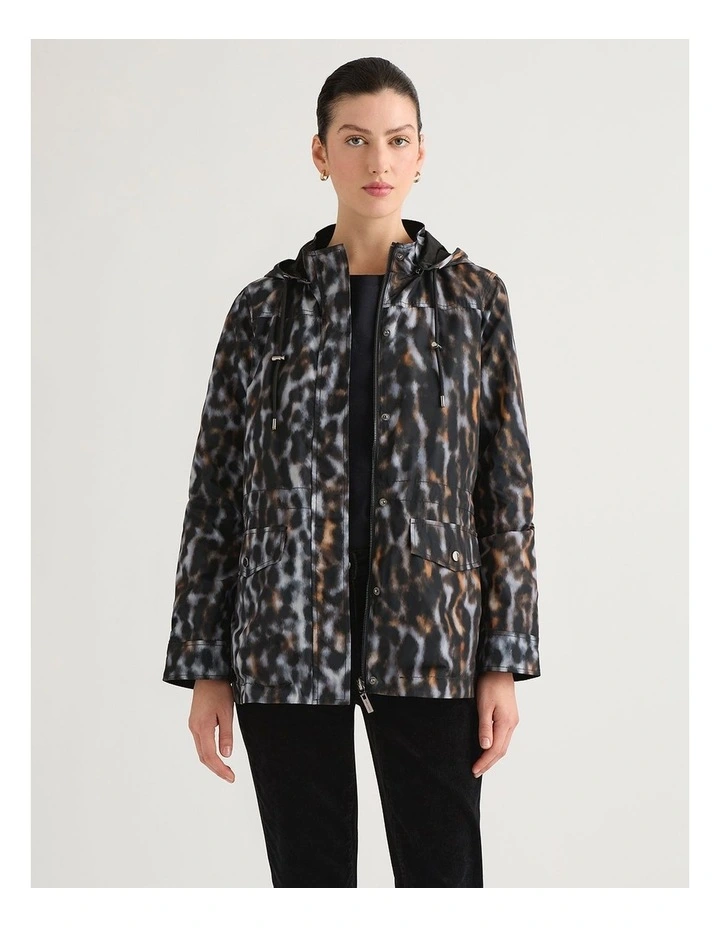 Camryn Reversible Anorak in Black Multi image 3