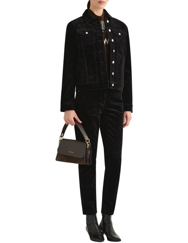 Celine Corduroy Jacket in Black image 1
