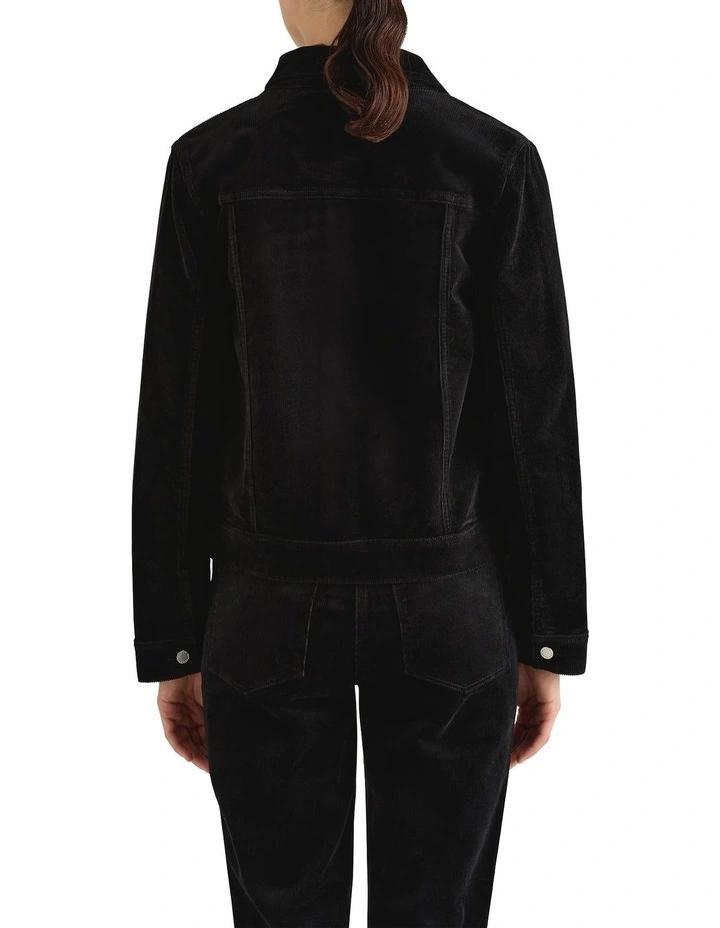 Celine Corduroy Jacket in Black image 2