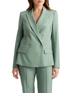 Hugo Wool Blend Blazer in Eucalyptus
