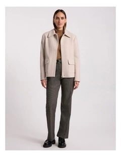 Seren Felted Wool Jacket in Pebble