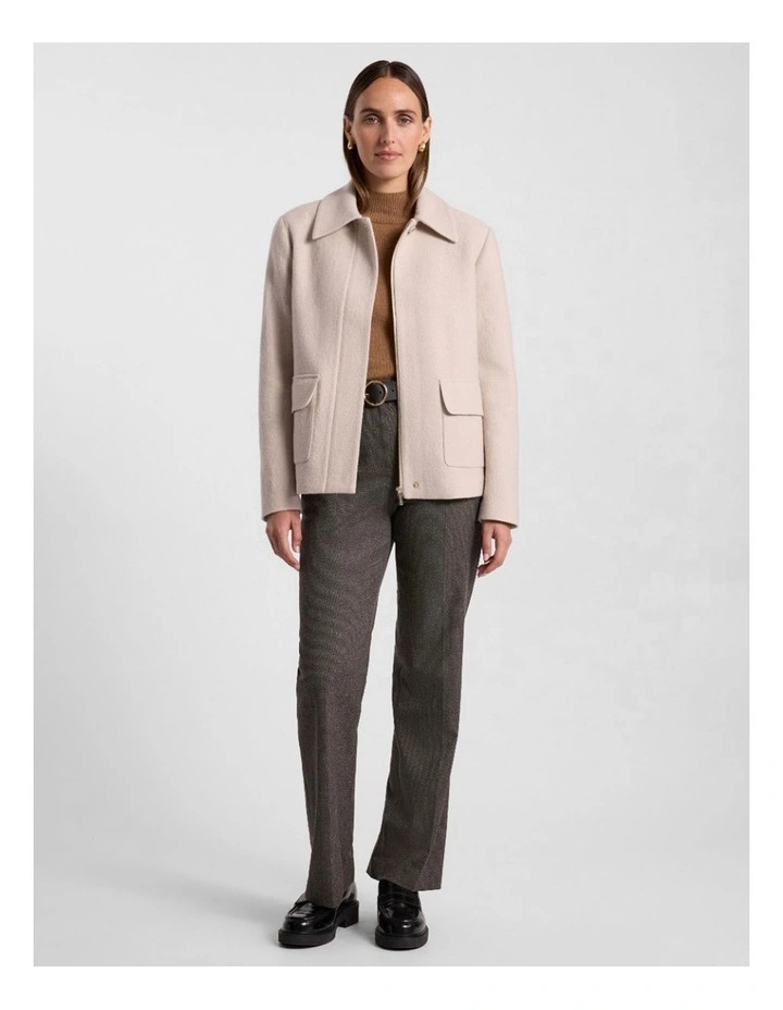 Seren Felted Wool Jacket in Pebble image 2