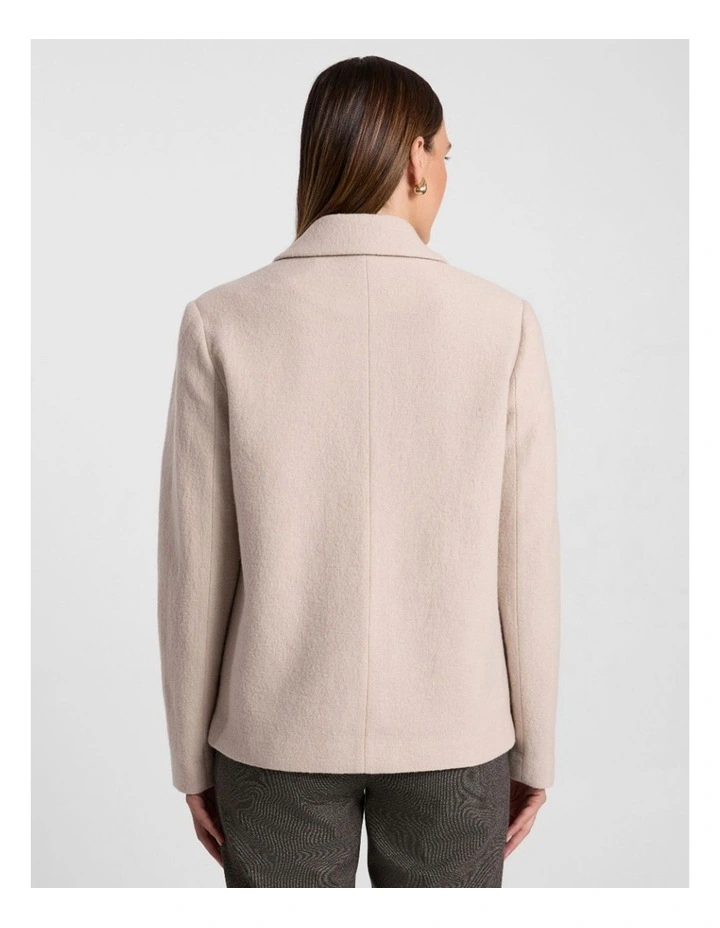 Seren Felted Wool Jacket in Pebble image 3
