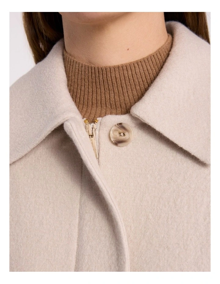 Seren Felted Wool Jacket in Pebble image 3