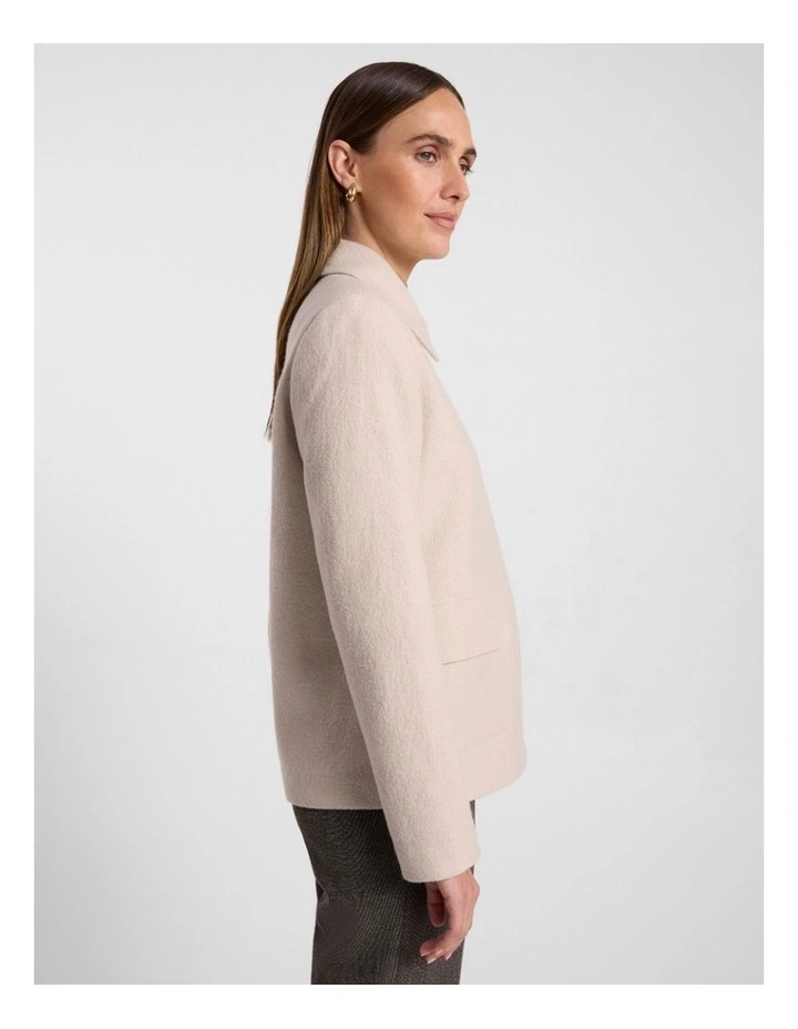 Seren Felted Wool Jacket in Pebble image 5
