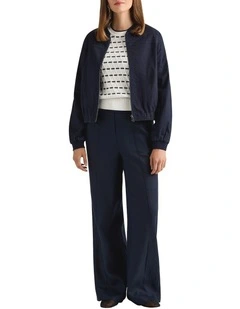 Willa Denim Bomber in Dark Indigo