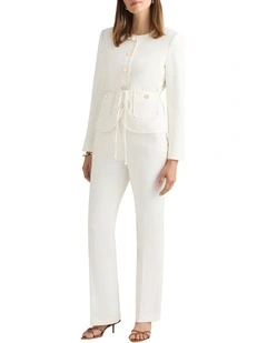 Mabon Textured Jacket in Ivory