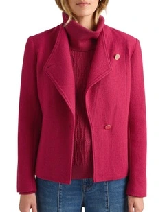 Katrina Felted Wool Jacket in Gooseberry