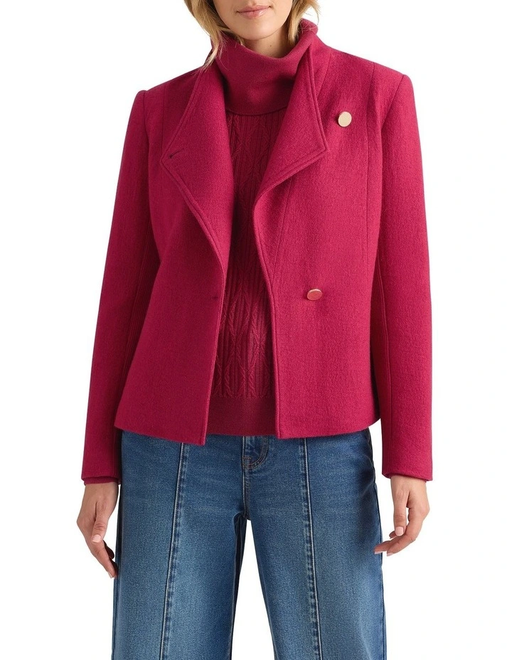 Katrina Felted Wool Jacket in Gooseberry image 3