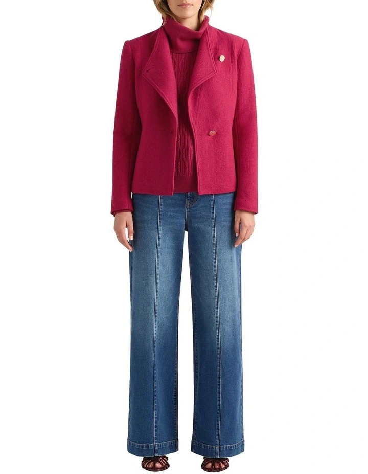 Katrina Felted Wool Jacket in Gooseberry image 4