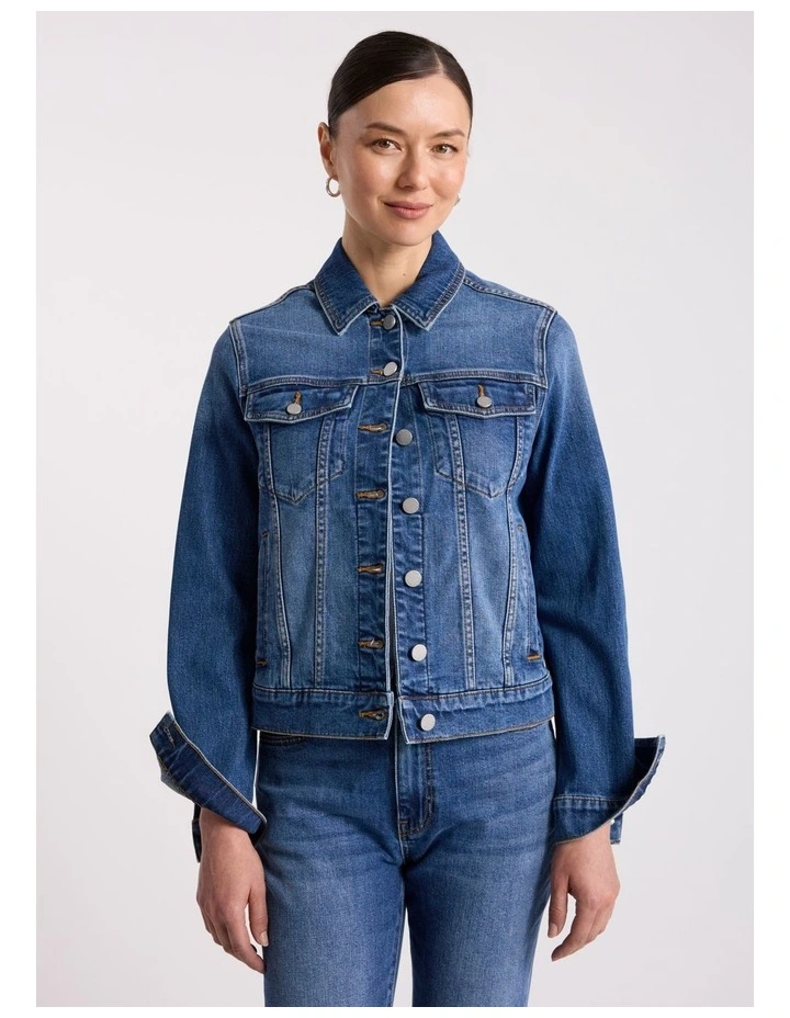 Aspen Denim Jacket in Mid Wash image 2