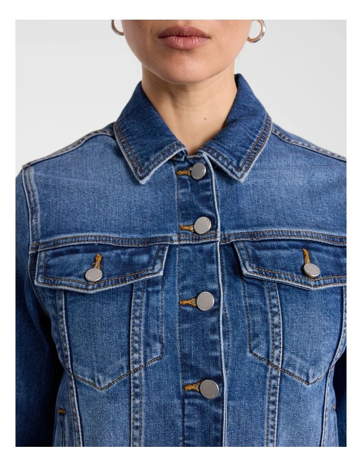 Aspen Denim Jacket in Mid Wash image 4