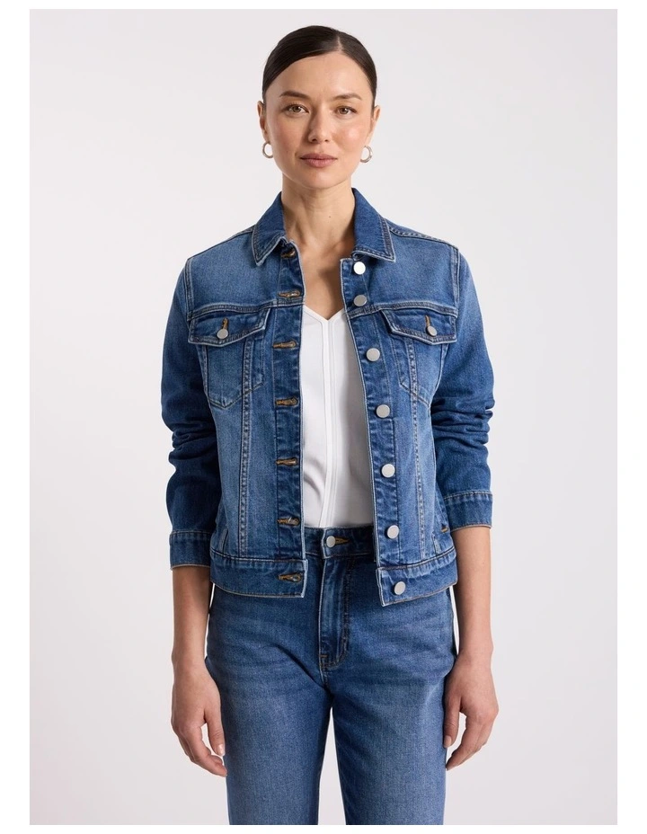 Aspen Denim Jacket in Mid Wash image 4