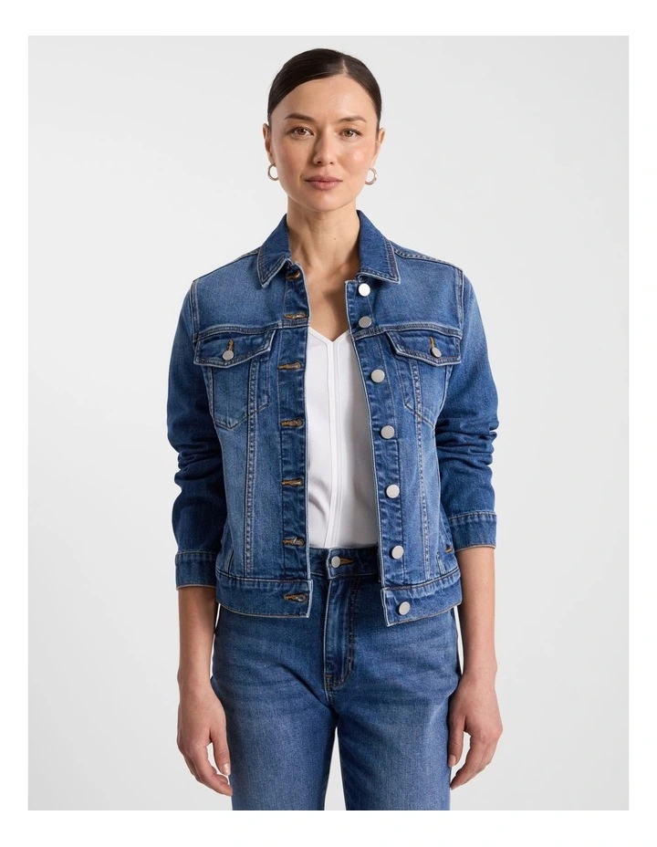 Aspen Denim Jacket in Mid Wash image 6