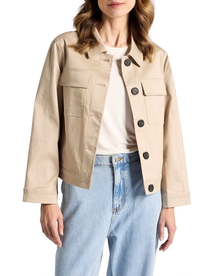 Ames Compact Jacket in Sand image 1