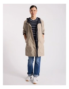Stacey Reversible Anorak in Stone/Navy