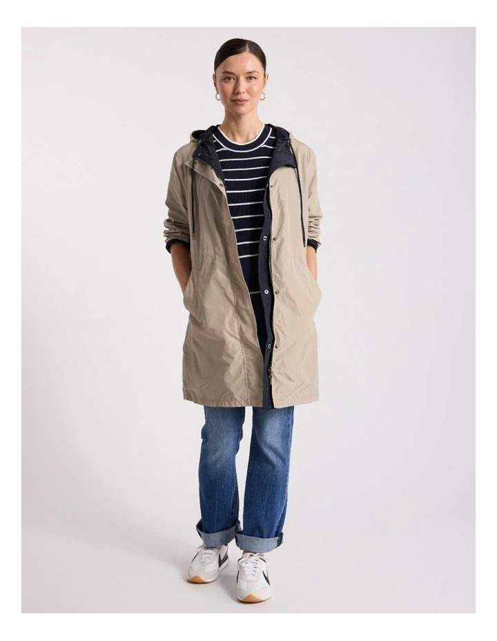 Stacey Reversible Anorak in Stone/Navy image 1