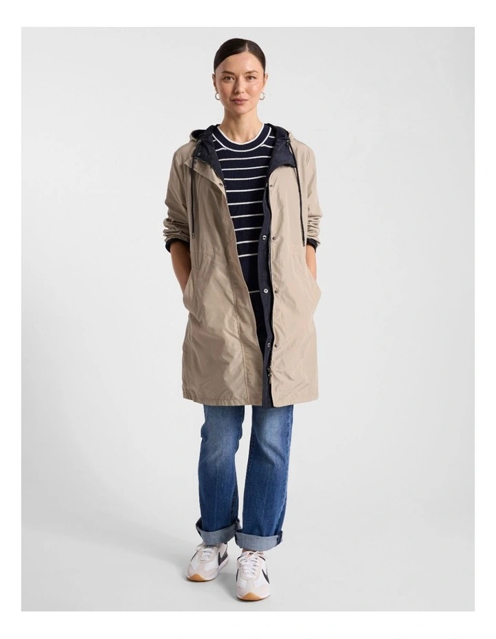 Stacey Reversible Anorak in Stone/Navy image 2
