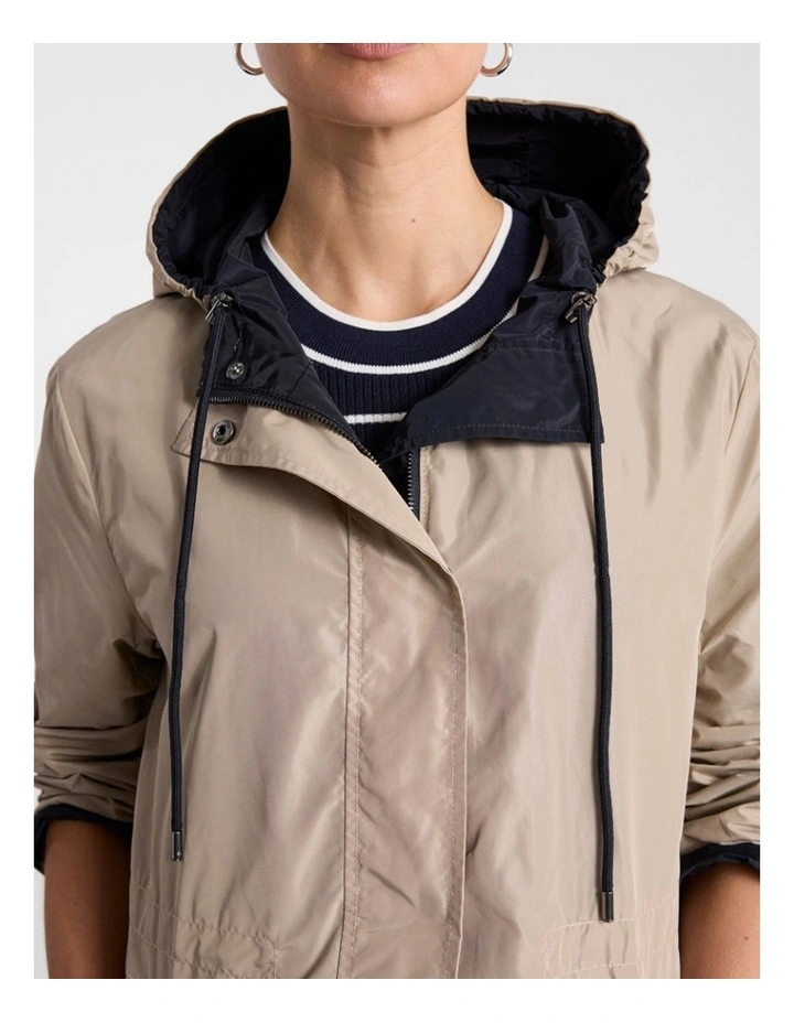 Stacey Reversible Anorak in Stone/Navy image 4