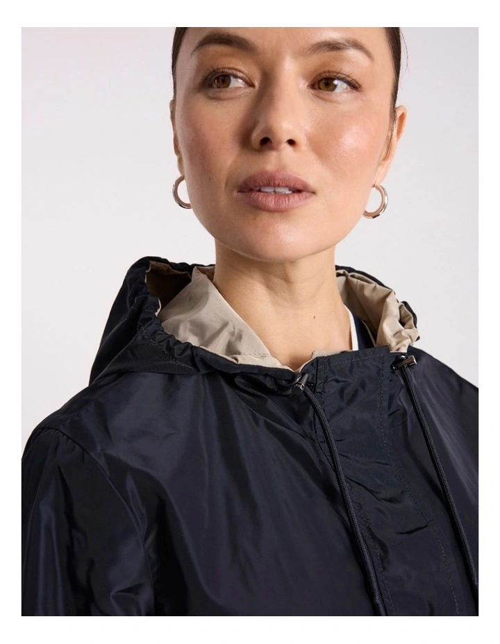 Stacey Reversible Anorak in Stone/Navy image 5