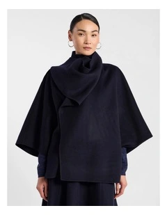 Benedetta Double Faced Jacket in Navy