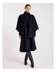 Benedetta Double Faced Jacket in Navy