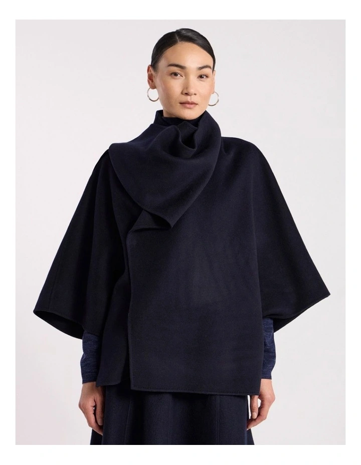 Benedetta Double Faced Jacket in Navy image 2