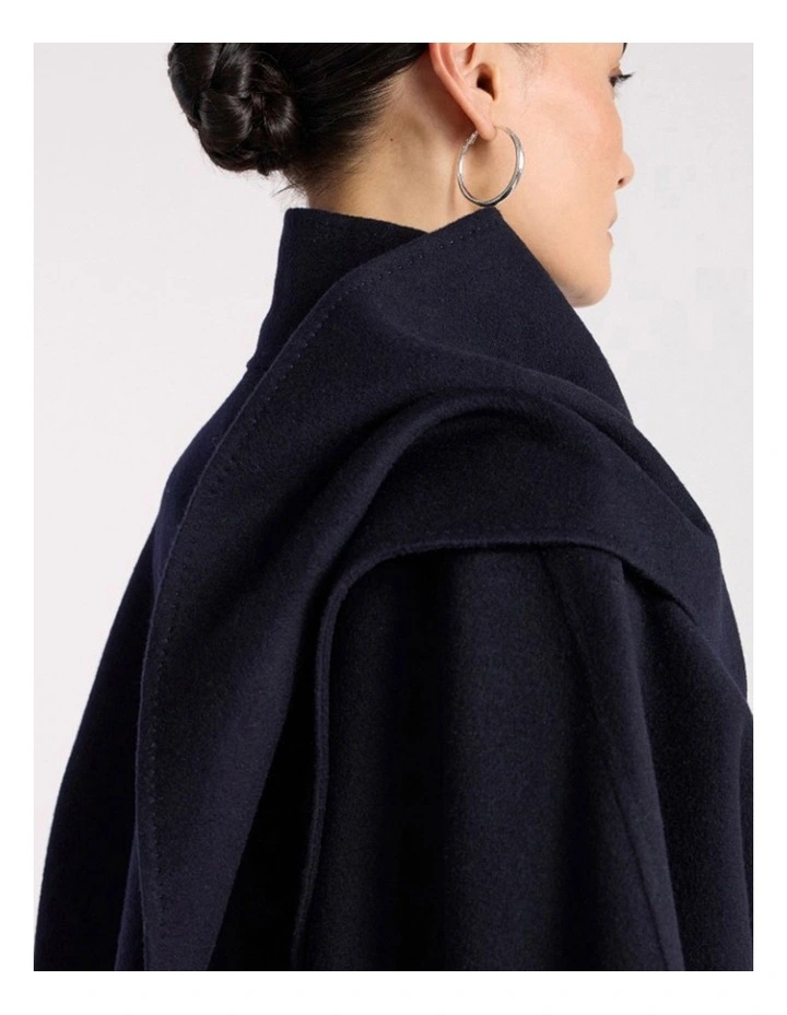 Benedetta Double Faced Jacket in Navy image 4