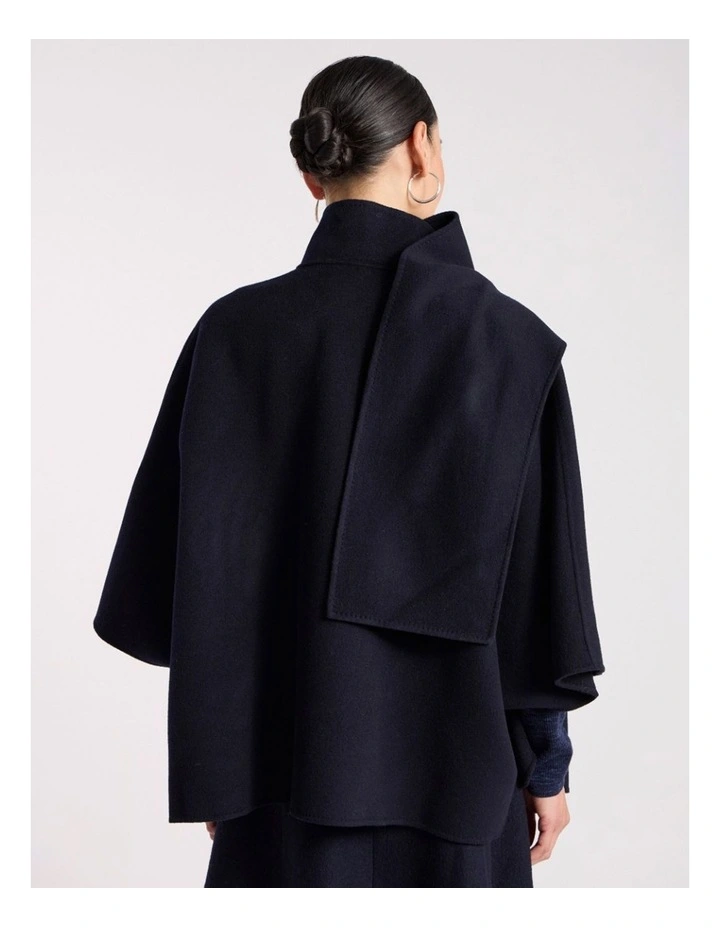 Benedetta Double Faced Jacket in Navy image 6