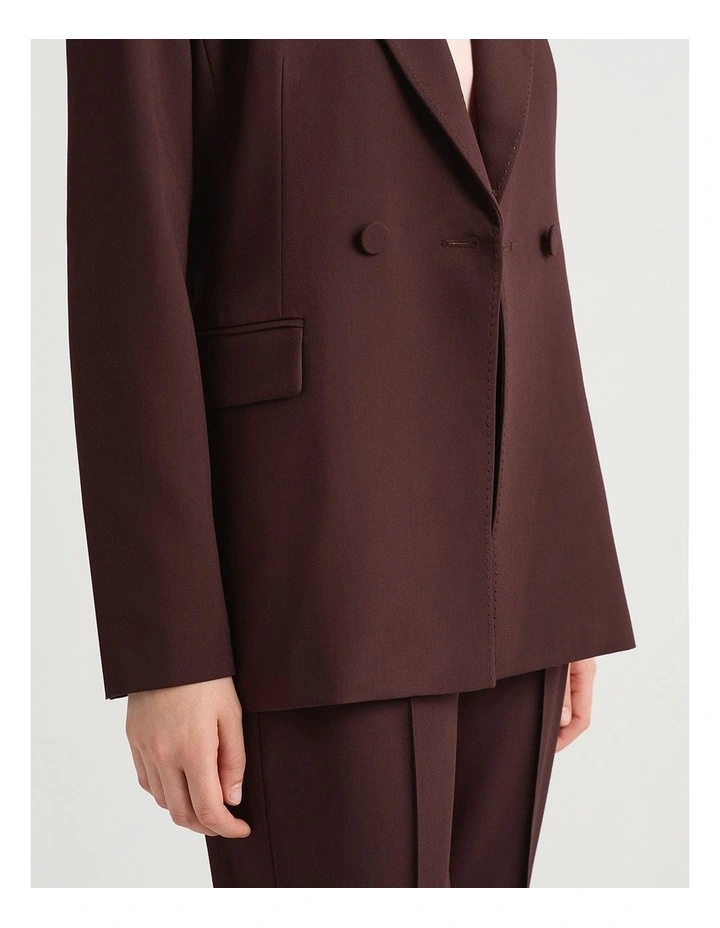 Klein Tailored Blazer in Burgundy image 4