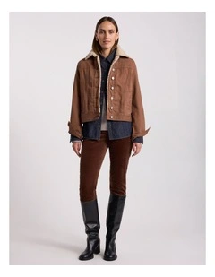 Layla Sherpa Jacket in Nutmeg