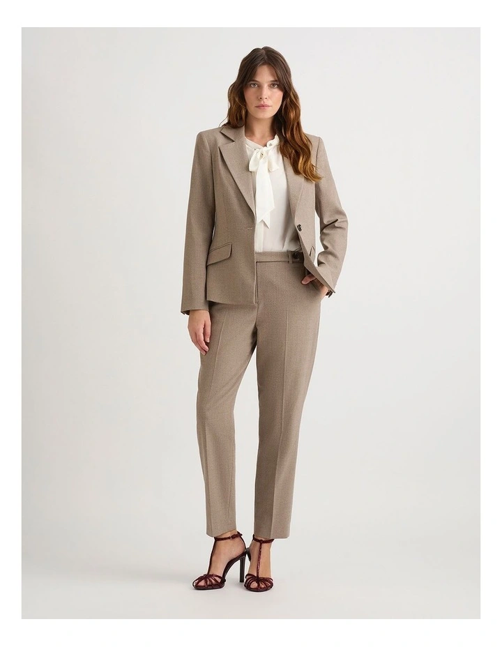 Taro Wool Blend Blazer in Fossil Multi image 1