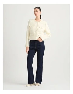 Gillian Boucle Jacket in Cream
