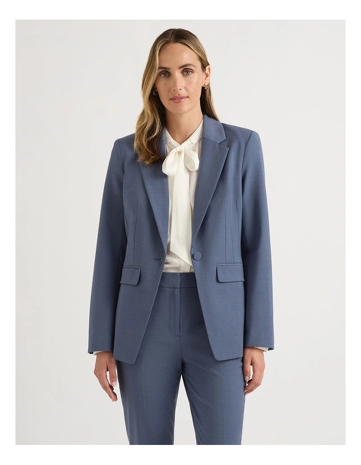 Sebastian Wool Blend Blazer in Slate image 2