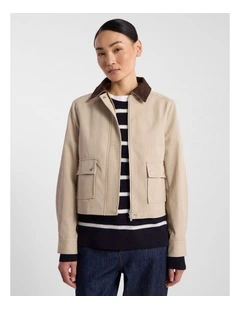 Rowena Cotton Jacket in Camel