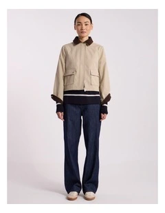 Rowena Cotton Jacket in Camel