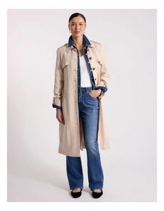 Renya Trench Coat in Porcelain