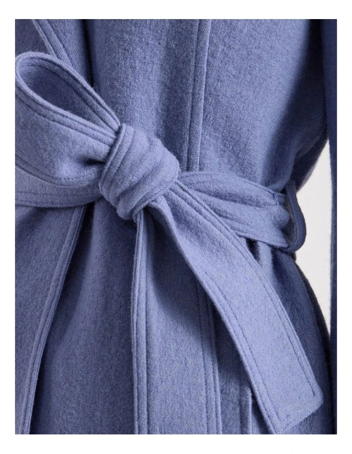 Luisa Felted Wool Coat in Cadet Blue image 4